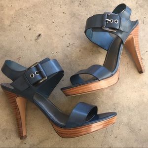 Kelly & Katie Blue Buckle Heels